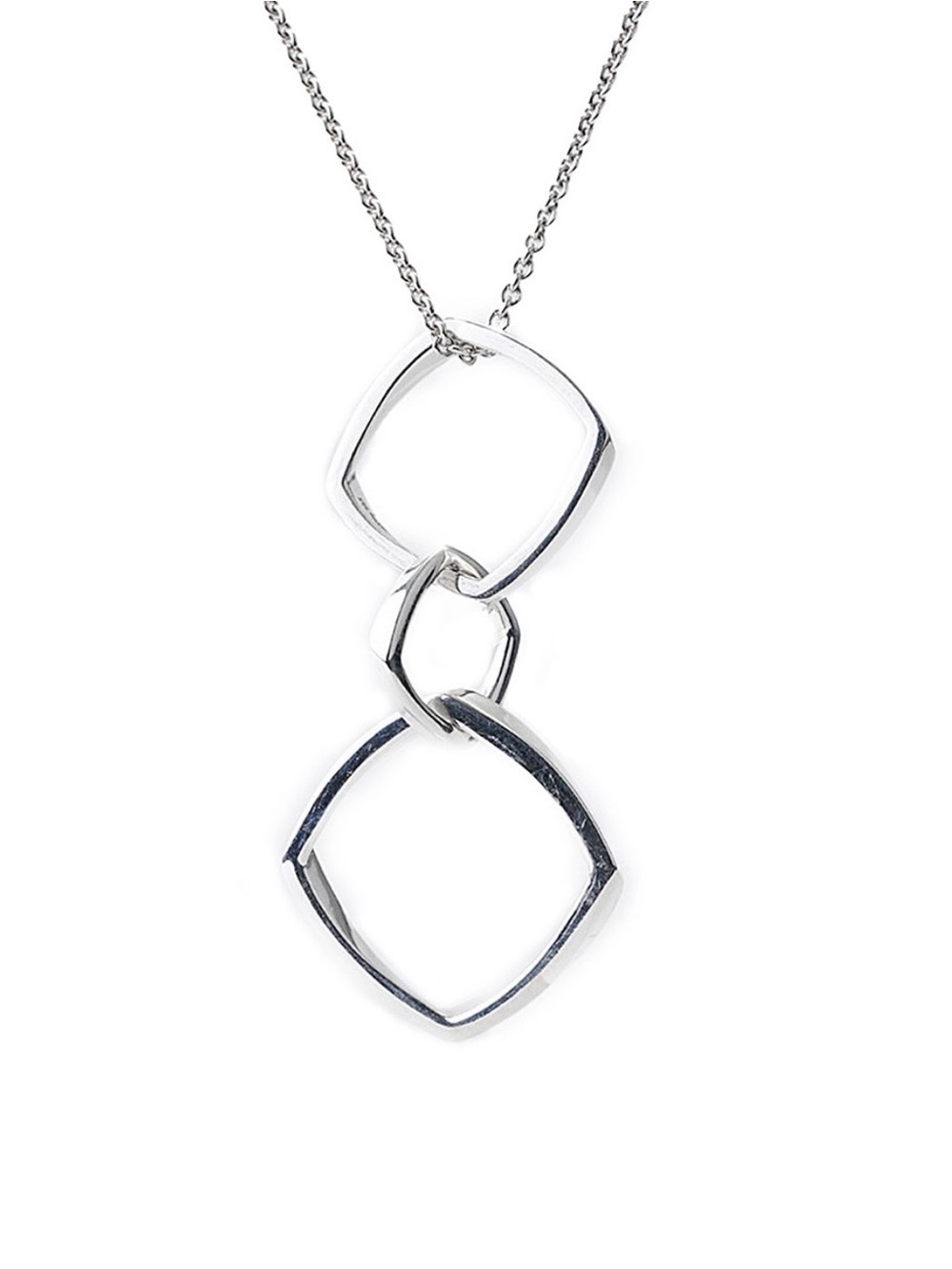 TIFFANY & CO Sterling
Silver Frank Gehry Triple
Torque Pendant and 18 inch Chain